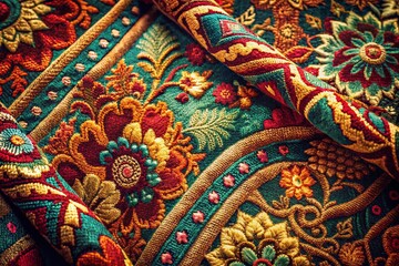 Fototapeta premium Vintage Textile Textures: Grunge Fabric Patterns for Marketing
