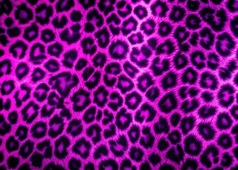 Obraz premium Vibrant Neon Purple Leopard Print: Wild Animal Pattern Background Texture
