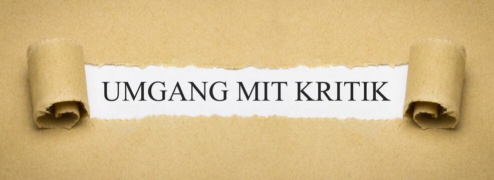 Umgang mit Kritik
