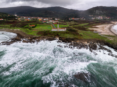 Faro de Punta Ins&uacute;a o Lari&ntilde;o de Carnota, A Coru&ntilde;a, Galicia