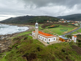 Faro de Punta Insúa o Lariño de Carnota, A Coruña, Galicia