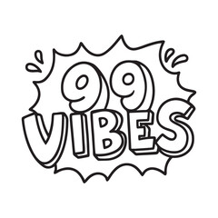 Cozy 90's Groovy: Bold and Easy Coloring Page, Line art, Black and White, Coloring page