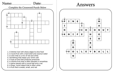Printable Crossword Puzzle: Fun Word Game to Boost Memory & Focus