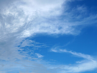 The sky is naturally clear with clouds.