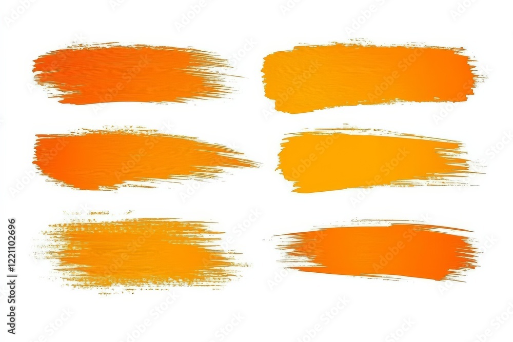 Aufkleber dynamic orange strokes creating visual movement.