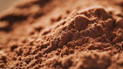 Closeup of Exquisite Cocoa Powder