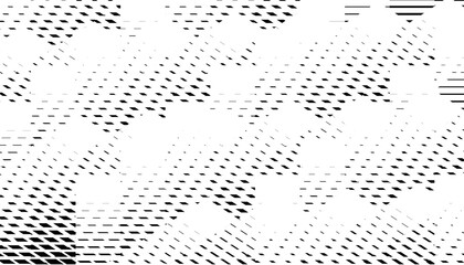 Black and white abstract geometric pattern for sporty background. Easily resized and recoloured at your discretion. Vector Format Illustration 