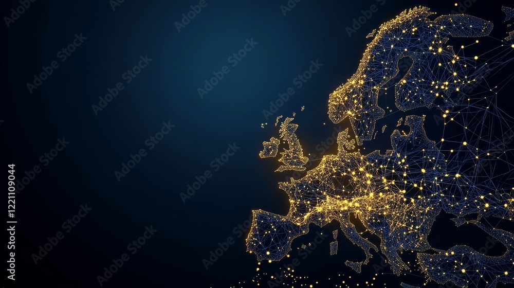 Poster connectivity illuminated through vibrant mapping techniques.