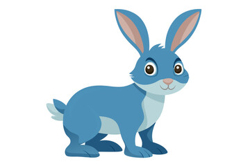  Watercolor Vector of a Cartoon Rabbit - Cute Hand-Painted Bunny Illustration for Animation  Design