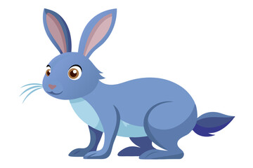  Watercolor Vector of a Cartoon Rabbit - Cute Hand-Painted Bunny Illustration for Animation  Design