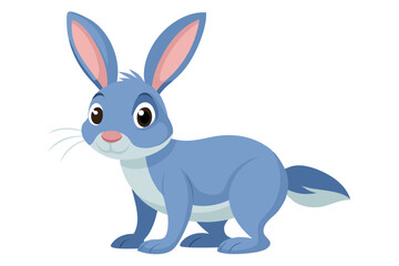  Watercolor Vector of a Cartoon Rabbit - Cute Hand-Painted Bunny Illustration for Animation  Design