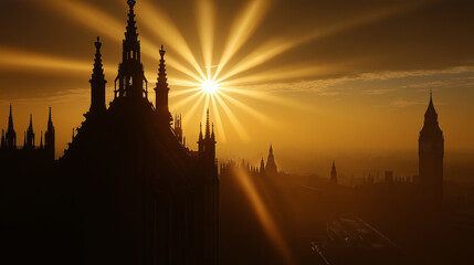 Fototapeta premium London fog.