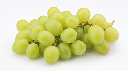 A Cluster of Fresh, Vibrant Green Grapes