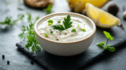 Creamy White Sauce with Fresh Herbs - A Culinary Delight