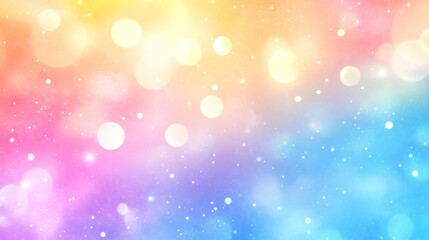 Pastel Bokeh Background with Soft Lights and Dreamy Colors