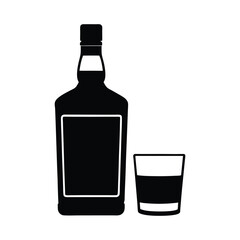 bottle and glass of wine