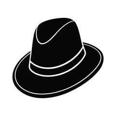 black hat isolated on white