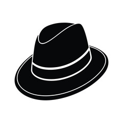 black hat isolated on white