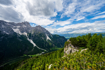 Beatiful view to the Sexten Dolomites