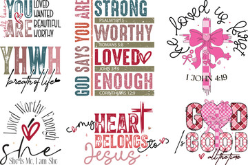Retro Christian Valentine Svg Png Bundle , Valentine SVG Png Bundle, Retro Religious Valentine SVG Png, Happy Valentine's day T-shirt Design, Retro Valentine SVG, Jesus Christian SVG T-shirt Design