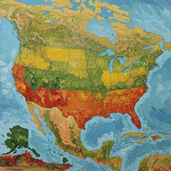 Naklejka premium usa map with map of usa, us map, united states map, map of us, map of united states, america map state vector illustration