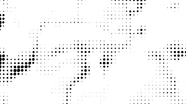 Black and white halftone. Computer generated