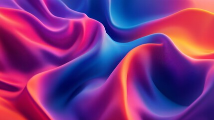 Obraz premium A colorful piece of fabric with a wave pattern