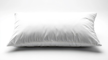 Soft and Cozy White Pillow on Neutral Background