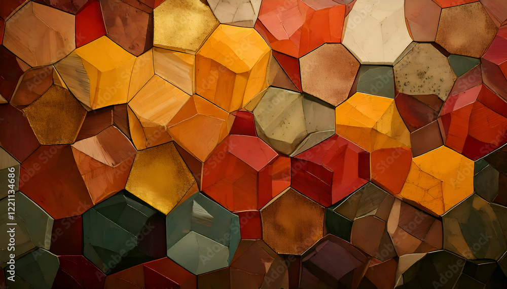 Poster background with squares