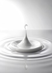 White dripping paint generative ai