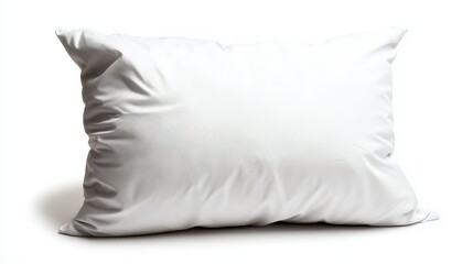 Soft White Pillow on a Clean Background