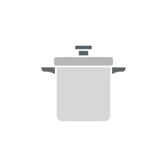 Cooking pan icon, simple flat style, illustration, logo sign symbol pictogram template, for ui or ux isolated on white for mobile app, editable	