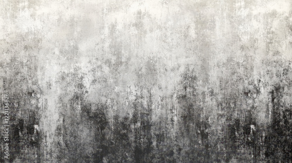 Aufkleber A grainy gradient background in black, gray, and white with a dark grain texture, creating a retro abstract design.