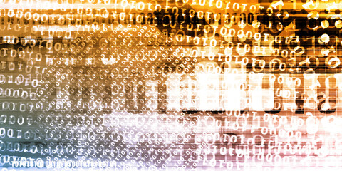 Abstract Futuristic Cyberspace