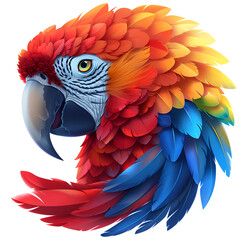 Obraz premium Logo of exotic bird head