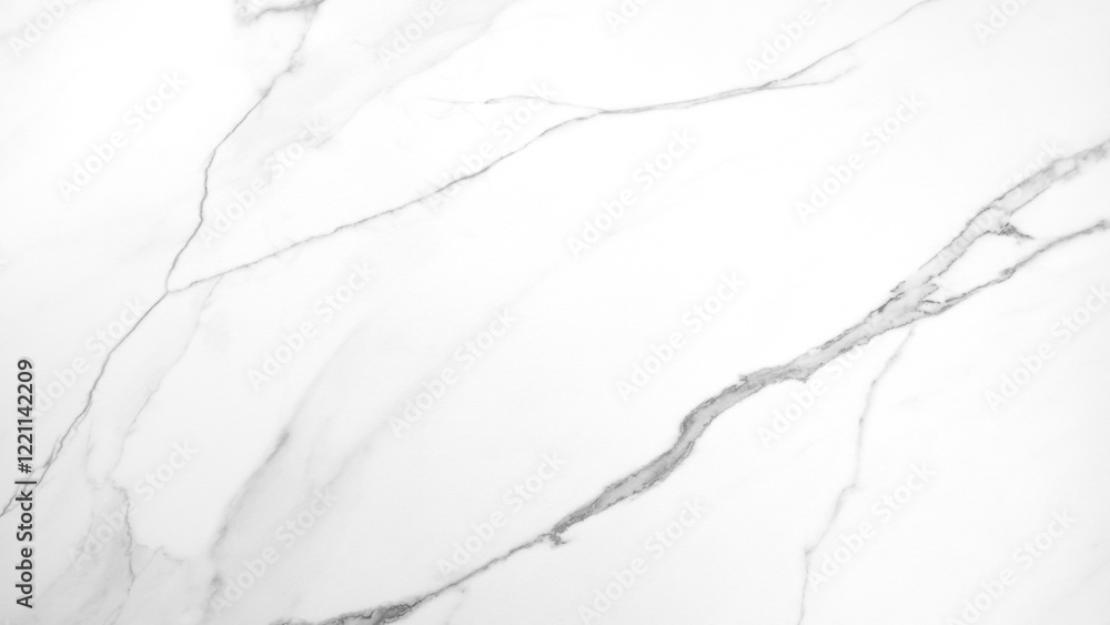 Poster a white marble wall with cracks and holes. the wall is smooth and shiny, but the cracks and holes gi