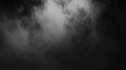 Serene Misty Gray Fog Effect Over Surface