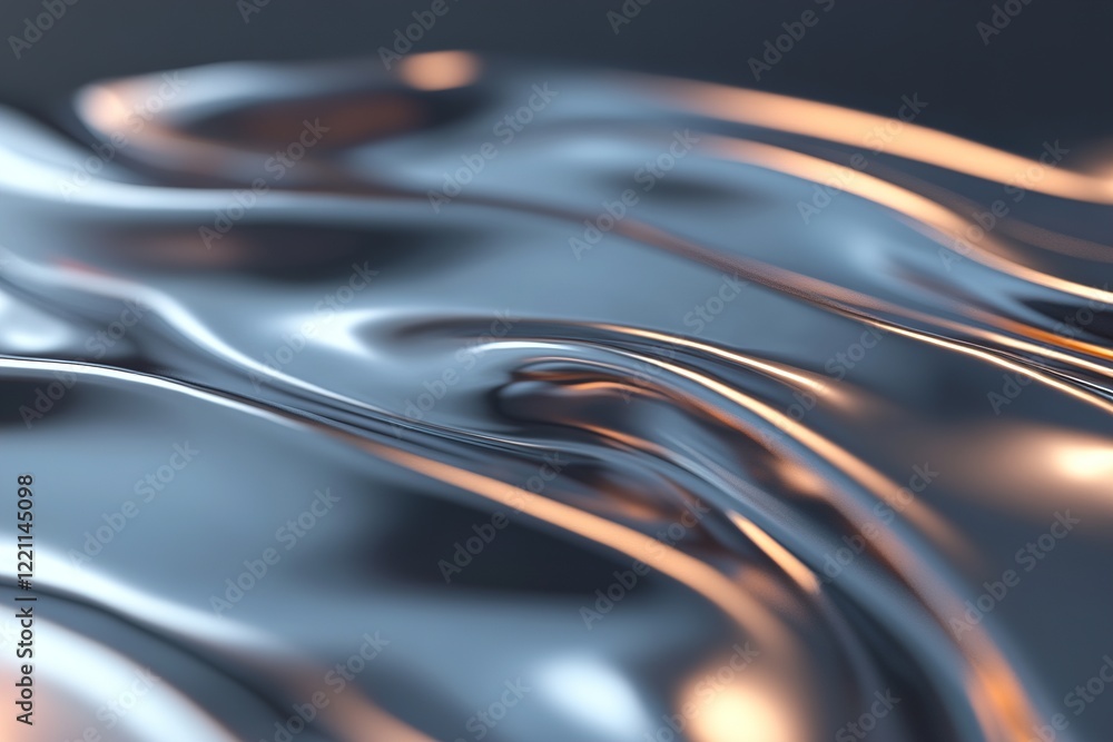 Poster glowing metallic vein-like structures intertwine across a dark gradient backdrop, showcasing a dynam