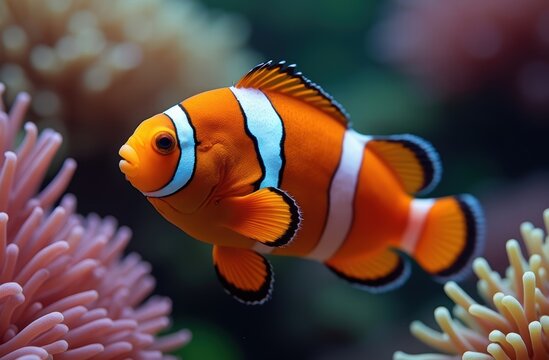 common clown fish, (Amphiprion ocellaris), species of anemone fish best known for its striking orange and white coloration and its mutualism with certain species of sea anemones. 