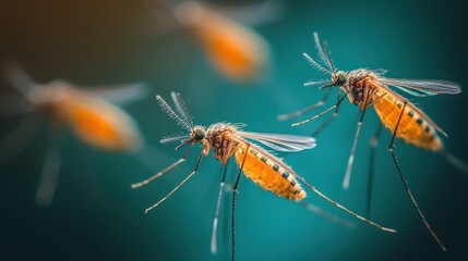 Microscopic View of Mosquitoes