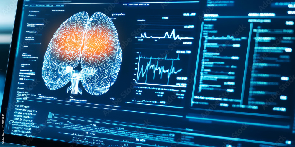 Aufkleber innovative healthcare data analysis techniques for brain health monitoring in medical facilities vis