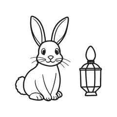 Easter coloring page, Line art, black and white image, Cozy easter coloring page, Coloring page, Easter basket stuffer