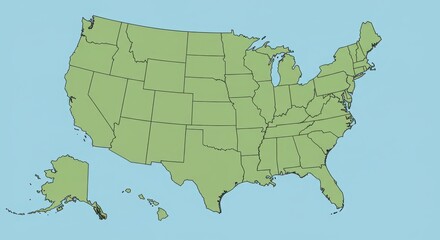 Fototapeta premium usa map with map of usa, us map, united states map, map of us, map of united states, america map state illustration