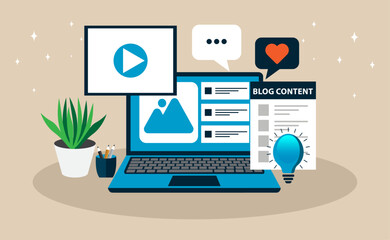 The creative process of content creation, from ideation and production to audience engagement. It highlights the importance of multimedia and storytelling in creating effective content.