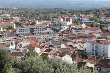 Obraz premium Castelo Branco, Beira Baixa, Portugal, October 25, 2021, Views from Castelo Branco