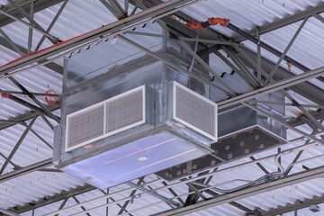 Air conditioning unit on ceiling 