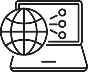 Illustration of a globe with a microphone