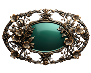 Elegant Antique Frame for Design and Decoration Isolated on Transparent Background