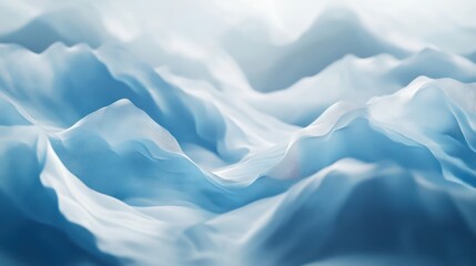 Obraz premium Serene Blue Fabric Landscape: A Textured Abstract