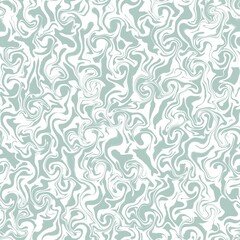 Seamless abstract pattern. Simple background with green, blue, white texture. Digital brush strokes background. Design for textile fabrics, wrapping paper, background, wallpaper, cover.